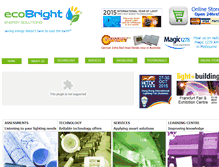 Tablet Screenshot of ecobright.com.au